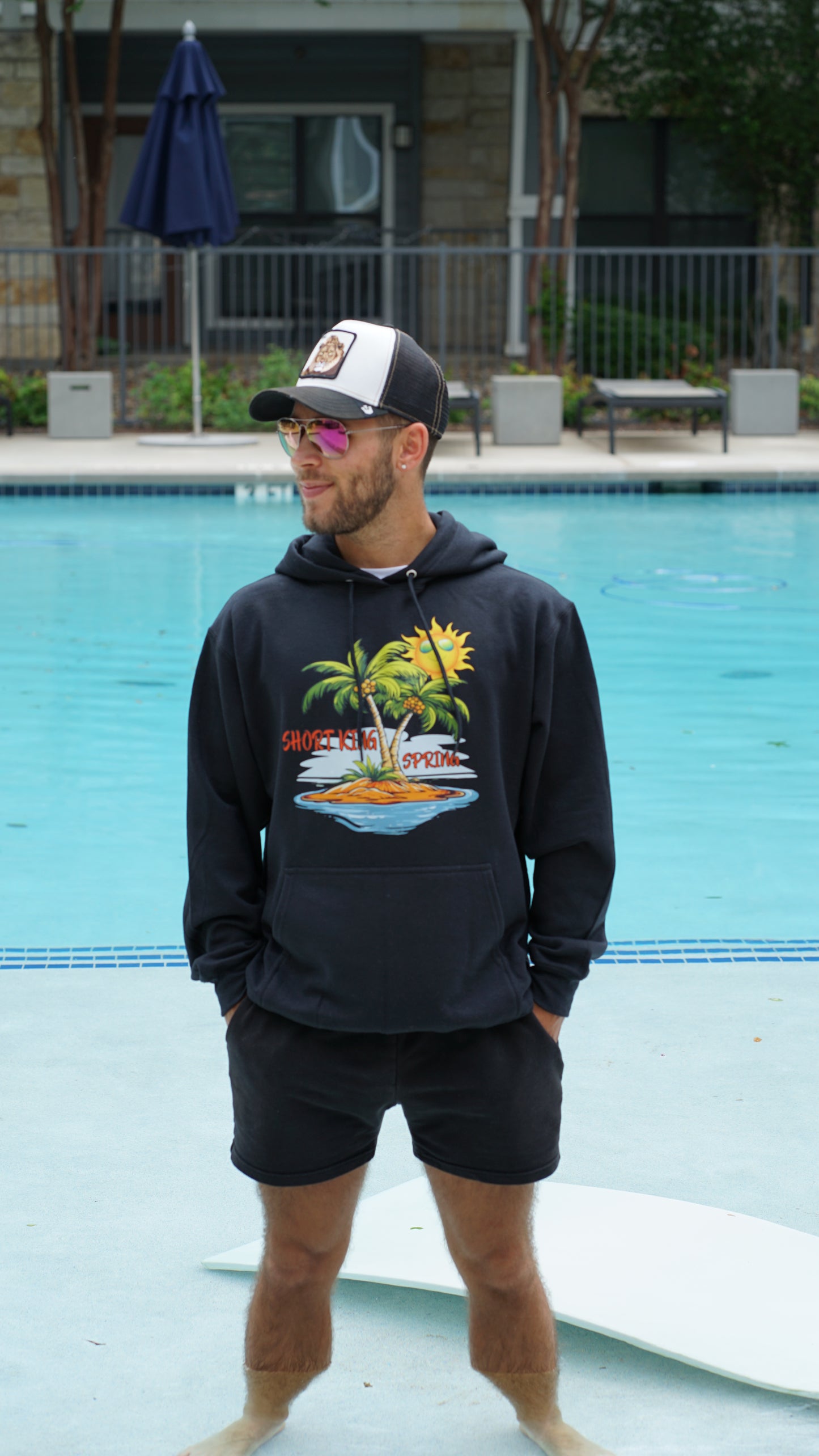 Short King Spring HOODIES (black)